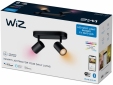 Умный накладной точечный светильник WiZ IMAGEO Spots 2x5W 2200-6500K RGB Wi-Fi Black - фото 2 - интернет-магазин электроники и бытовой техники TTT