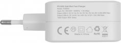 Сетевое зарядное устройство Choetech GaN USB-A USB-C QC 3.0 PD 3.0 65W (PD8002) White  - фото 4 - интернет-магазин электроники и бытовой техники TTT