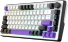 Клавіатура бездротова Hator Hellyberry HK75 Mechanical Linear RGB Wireless/Bluetooth/USB (HK75_wireless) White/Violet - фото 3 - інтернет-магазин електроніки та побутової техніки TTT