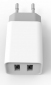 Мережевий зарядний пристрій ColorWay 2 USB AUTO ID 2.1A (10W) (CW-CHS015-WT) White - фото 5 - інтернет-магазин електроніки та побутової техніки TTT