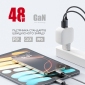 Сетевое зарядное устройство Intaleo 48W GaN USB-C PD 3.0 + USB-A QC 3.0 (TCGQPD482) White - фото 6 - интернет-магазин электроники и бытовой техники TTT