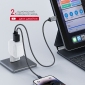 Сетевое зарядное устройство Intaleo 48W GaN USB-C PD 3.0 + USB-A QC 3.0 (TCGQPD482) White - фото 7 - интернет-магазин электроники и бытовой техники TTT