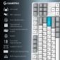 Клавиатура беспроводная GamePro Asgard Ragnar Keychron Super Red Switch Wireless/Bluetooth/USB (MK285WH) White  - фото 14 - интернет-магазин электроники и бытовой техники TTT