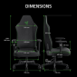 Кресло геймерское Razer Iskur V2 X (RZ38-05310100-R3G1) Black Fabric  - фото 7 - интернет-магазин электроники и бытовой техники TTT