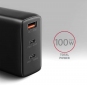Мережевий зарядний пристрій Axagon 100W (ACU-DPQ100) Black  - фото 4 - інтернет-магазин електроніки та побутової техніки TTT