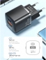 Мережевий зарядний пристрій Essager Camber 20W GaN Travel Phone Charger USB A + Type C EU (ECTAC-HMB01-P) Black  - фото 8 - інтернет-магазин електроніки та побутової техніки TTT