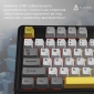 Клавиатура беспроводная Ajazz AK980 V2 Maillard Switch Wireless/Bluetooth/USB (AK980-V2-M-BGY) Black-Grey-Yellow - фото 6 - интернет-магазин электроники и бытовой техники TTT