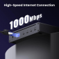 Док-станция Ugreen U708 Thunderbolt 4 --> 3xTh.4/3xUSBA 3.2/RJ45 Gigabit/140W ARevodok Max 8-in-1 U708  - фото 5 - интернет-магазин электроники и бытовой техники TTT