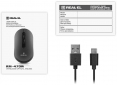 Мышь Real-El RM-470W Wireless/Bluetooth Dark Gray - фото 6 - интернет-магазин электроники и бытовой техники TTT