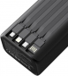 УМБ XO PR285 PD20W / QC22.5W Four Built-in Cables + LED Display + Flashlight (30000 mAh) Black - фото 2 - интернет-магазин электроники и бытовой техники TTT