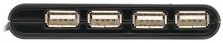 USB-хаб Trust Vecco 4 Port USB 2.0 Mini Hub (14591) Black - фото 2 - інтернет-магазин електроніки та побутової техніки TTT
