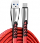 Кабель ColorWay USB - Type-C (zinc alloy) 2.4А 1 м (CW-CBUC012-RD) Red - фото 2 - интернет-магазин электроники и бытовой техники TTT