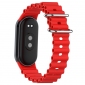 Ремешок BeCover Wave Style для Xiaomi Mi Smart Band 8 / 9 / 10 (714359) Red - фото 3 - интернет-магазин электроники и бытовой техники TTT