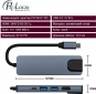 USB-хаб ProLogix 5 in 1 USB3.1 Type C to HDMI+2хUSB3.0+USB C PD+Lan (PR-WUC-103B) - фото 4 - інтернет-магазин електроніки та побутової техніки TTT