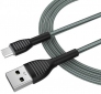 Кабель ColorWay USB-MicroUSB braided cloth 3А 1м (CW-CBUM041-GR) Gray - фото 3 - інтернет-магазин електроніки та побутової техніки TTT