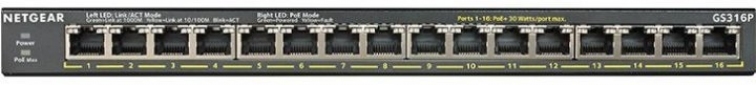 Коммутатор NETGEAR GS316P 16xGE PoE+ (115W), FlexPoE - фото 2 - интернет-магазин электроники и бытовой техники TTT