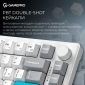 Клавіатура бездротова GamePro Asgard Yord Keychron Super Red Switch Wireless/Bluetooth/USB (MK266WH) White  - фото 9 - інтернет-магазин електроніки та побутової техніки TTT