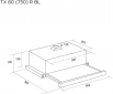 Витяжка PYRAMIDA TX 60 (750) R BL - фото 5 - інтернет-магазин електроніки та побутової техніки TTT