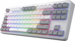 Клавіатура бездротова Hator Rockfall 3 Mecha TKL QMK/VIA Orange Wireless (HTK851UA) White  - фото 3 - інтернет-магазин електроніки та побутової техніки TTT