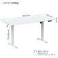 Стол с электрорегулировкой высоты OfficePro ODE1670W White - фото 8 - интернет-магазин электроники и бытовой техники TTT