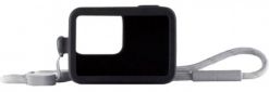 Силиконовый чехол с ремешком GoPro Sleeve+Lanyard (ACSST-001) Black - фото 3 - интернет-магазин электроники и бытовой техники TTT