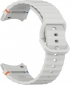 Ремешок BeCover Ribbed Tape для Samsung Galaxy Watch (20mm) 3 41mm/4/5/6/7 40-44mm (712045) Lite Gray - фото 2 - интернет-магазин электроники и бытовой техники TTT