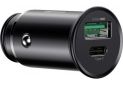 Автомобильное зарядное устройство Baseus Circular Metal PPS QC 30W (Support VOOC) (CCYS-C01) Black - фото 3 - интернет-магазин электроники и бытовой техники TTT