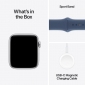 Apple Watch SE (2024) GPS 40mm Silver Aluminium Case with Denim Sport Band - S/M (MXEC3QH/A) - фото 7 - интернет-магазин электроники и бытовой техники TTT