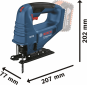 Акумуляторний безщітковий електролобзик Bosch Professional GST 183-LI Solo C (06015B7020) - фото 2 - інтернет-магазин електроніки та побутової техніки TTT