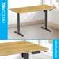 Стіл з електрорегулюванням висоти OfficePro ODE1470LW Light Wood/Black - фото 3 - інтернет-магазин електроніки та побутової техніки TTT