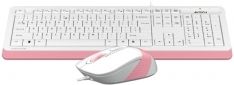 Комплект проводной A4Tech F1010 (4711421947367) Pink/White - фото 2 - интернет-магазин электроники и бытовой техники TTT