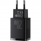 Мережевий зарядний пристрій Baseus Compact Quick Charger U+C 20W EU (CCXJ-B01) Black - фото 4 - інтернет-магазин електроніки та побутової техніки TTT