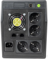 ДБЖ QUBE DG 1550 1550VA/900W LCD 4 x Schuko RJ-45 USB (QBDG1550) - фото 2 - інтернет-магазин електроніки та побутової техніки TTT