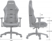 Кресло геймерское Anda Seat Luna Size L Fabric (AD18-44-B-F) Black  - фото 3 - интернет-магазин электроники и бытовой техники TTT