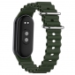 Ремешок BeCover Wave Style для Xiaomi Mi Smart Band 8 / 9 / 10 (714351) Dark Green - фото 2 - интернет-магазин электроники и бытовой техники TTT