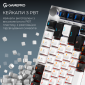 Клавіатура бездротова GamePro Asgard Valhalla MK160W Pro 75% RGB Wireless/Bluetooth/USB White - фото 6 - інтернет-магазин електроніки та побутової техніки TTT