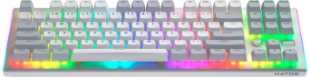 Клавиатура проводная Hator Gravity TKL US layout USB (HTK561) White  - фото 2 - интернет-магазин электроники и бытовой техники TTT