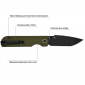 Нож CJRB Nova Black Blade AR-RPM9 Green - фото 5 - интернет-магазин электроники и бытовой техники TTT