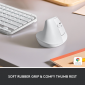 Мышь Logitech Lift Vertical Ergonomic Wireless/Bluetooth (910-006475) White  - фото 2 - интернет-магазин электроники и бытовой техники TTT