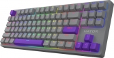 Клавиатура проводная HATOR Rockfall 2 Autograph Edition Mecha TKL Aurum Choco USB (HTK-526) Titanium  - фото 3 - интернет-магазин электроники и бытовой техники TTT