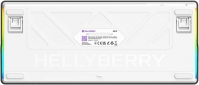 Клавіатура дротова Hator Hellyberry HK75 Mechanical Linear RGB USB (HK75) White/Violet - фото 6 - інтернет-магазин електроніки та побутової техніки TTT