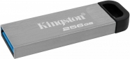 USB флеш накопитель Kingston DataTraveler Kyson 256GB USB 3.2 (DTKN/256GB) Silver/Black - фото 2 - интернет-магазин электроники и бытовой техники TTT