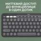 Клавіатура бездротова Logitech Pebble Keys 2 K380s Bluetooth UA Tonal (920-011851) Graphite  - фото 4 - інтернет-магазин електроніки та побутової техніки TTT