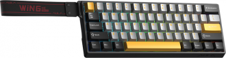 Клавиатура проводная Aula WIN60 HE Max Magnetic Switch Black/Grey/Yellow  - фото 2 - интернет-магазин электроники и бытовой техники TTT