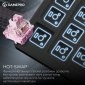 Клавиатура беспроводная GamePro Asgard Valhalla QLAB Sakura Switch RGB Bluetooth/Wireless/USB-C (MK160-B-QS-PRO) Black  - фото 7 - интернет-магазин электроники и бытовой техники TTT