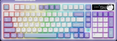 Клавіатура бездротова Ajazz AK980 Clear Sky Switch (AK980-CS-PWB) Purple  - фото 2 - інтернет-магазин електроніки та побутової техніки TTT