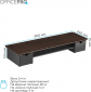 Столик для ноутбука/монітора Officepro MR161DW Dark Wood/Black - фото 8 - інтернет-магазин електроніки та побутової техніки TTT