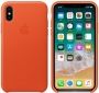 Панель Leather Case Iphone X Orange - фото 2 - інтернет-магазин електроніки та побутової техніки TTT