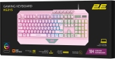 Клавіатура дротова 2E Gaming KG315 RGB USB (2E-KG315UPK) Pink  - фото 2 - інтернет-магазин електроніки та побутової техніки TTT
