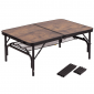 Стіл кемпінговий Bo-Camp Decatur 900х600х810 мм (1404200) (DAS301467) Black/Wood look - фото 3 - інтернет-магазин електроніки та побутової техніки TTT